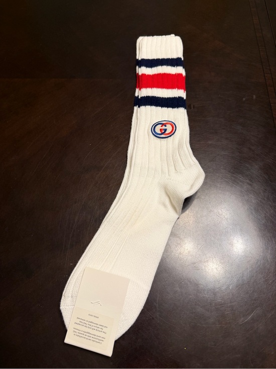 Gucci Other - New Authentic Gucci GG Logo Socks White Size M